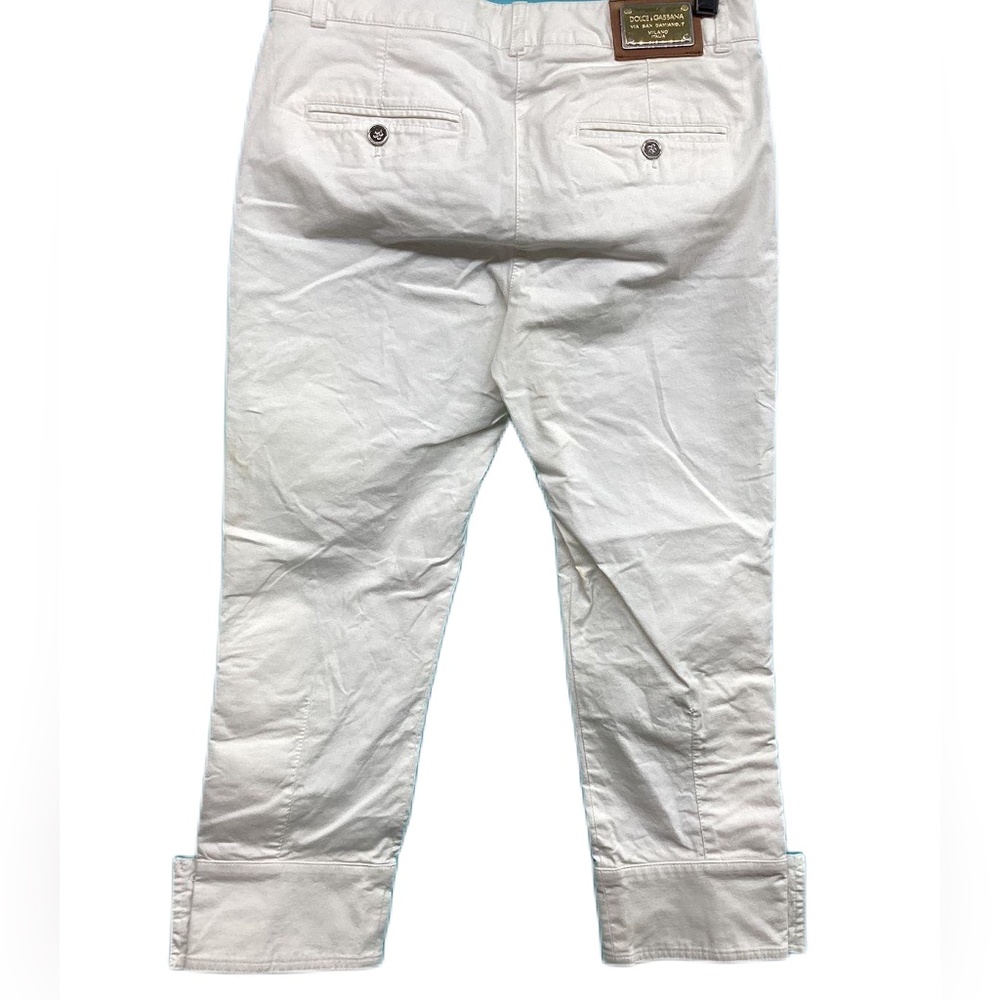Dolce & Gabbana White Pants Women's - Size 38 W/ Coa - Picture 2 of 9